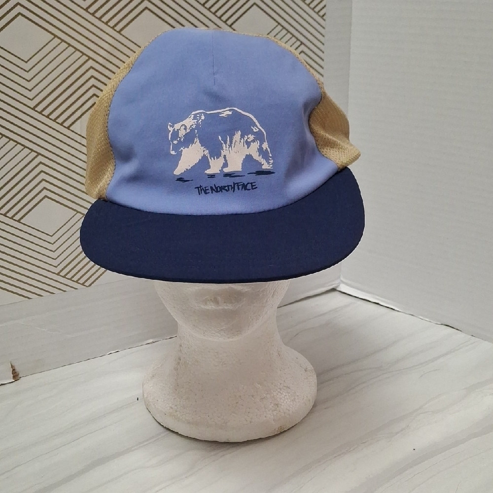The North Face Blue and Tan Hat